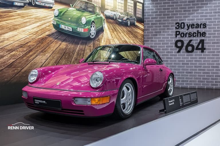Porsche 964 at car show