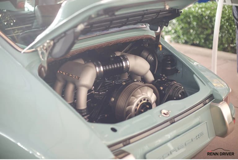 Air cooled Porsche 911 flat-six engine