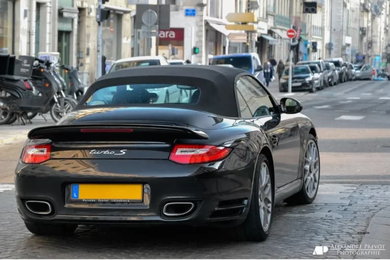 Dark gray Porsche 997 Turbo S Cabriolet