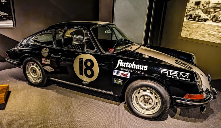 Classic air-cooled Porsche 911 race car
