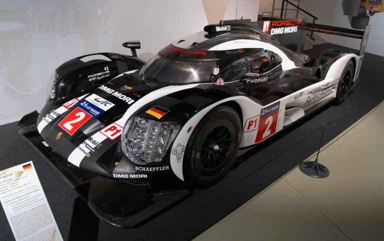 Porsche 919 Hybrid Le Mans winner in the Porsche Museum