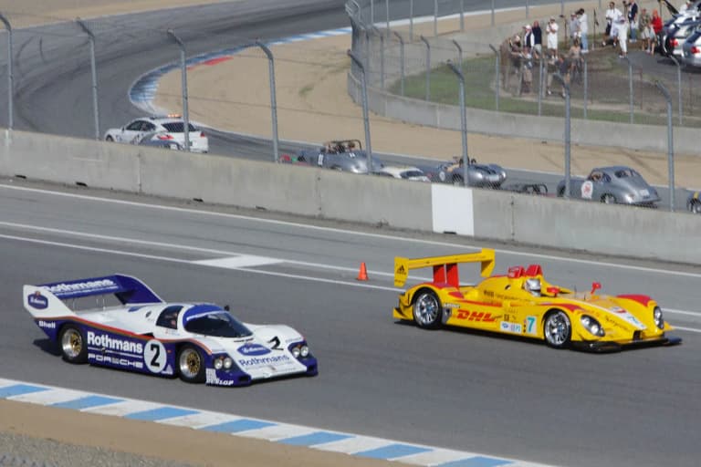 Rothmans liveried Porsche 956 on track
