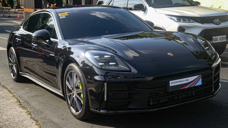 Black third generation Porsche Panamera Executive long wheelbase model