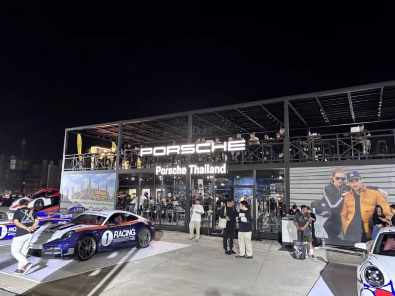 Porsche Thailand branded setup at the Das Treffen X event in Bangkok