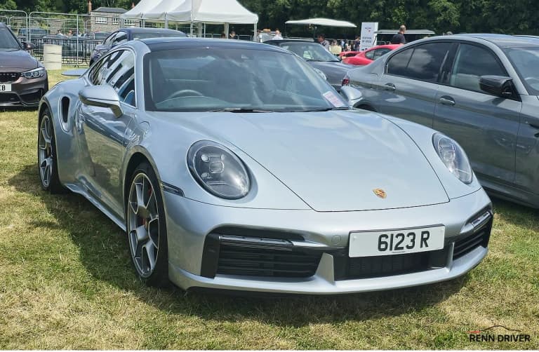 Gray Porsche 992 911 Turbo