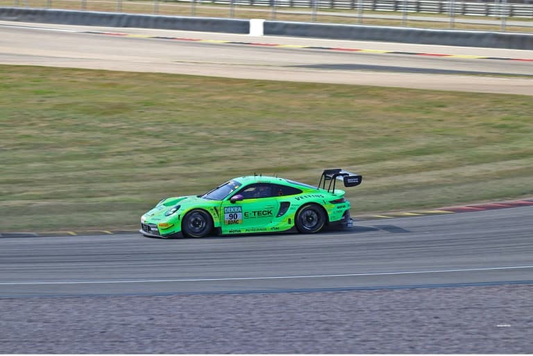 Wright Motorsports Porsche 992 GT3 R on circuit