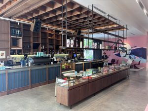 Cafe area at Curvistan Bangkok