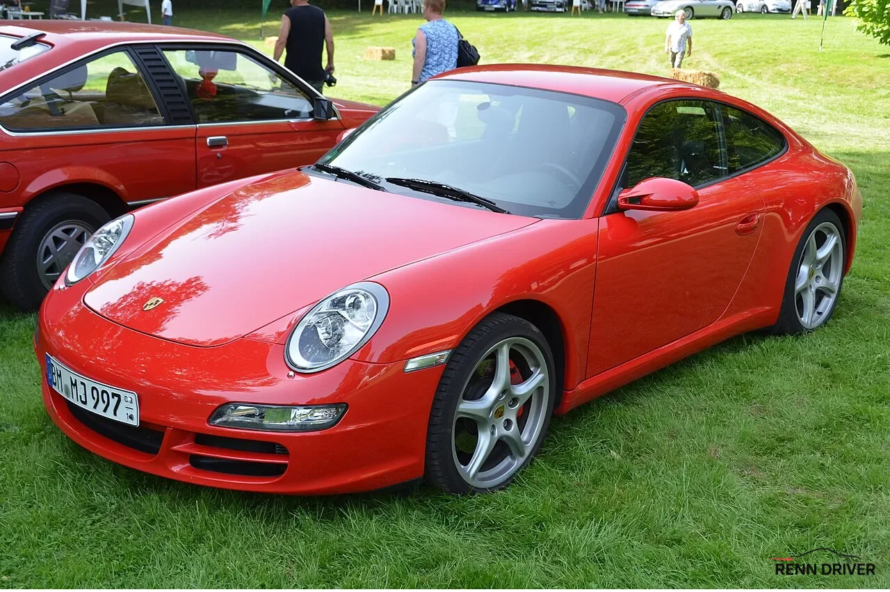 Porsche 997 Carrera S in red