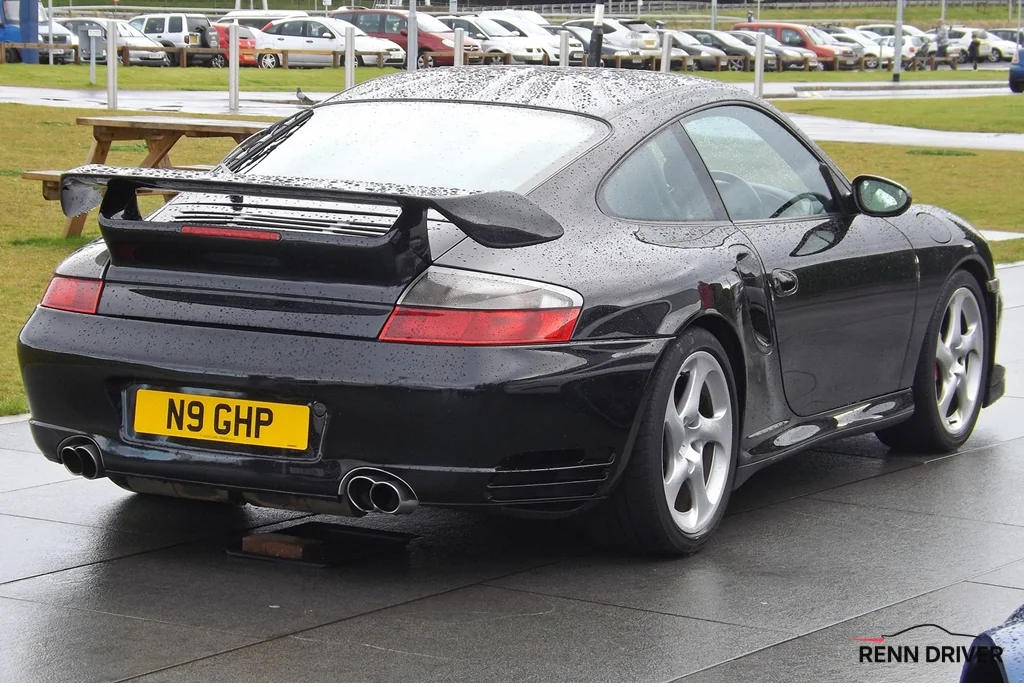 Black Porsche 996 Turbo coupe