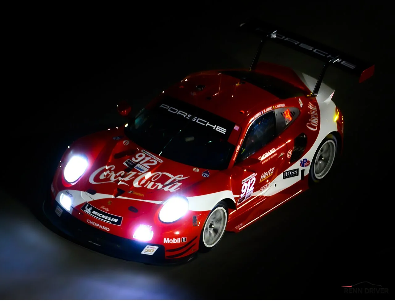 Porsche 911 RSR racing at Petit Le Mans