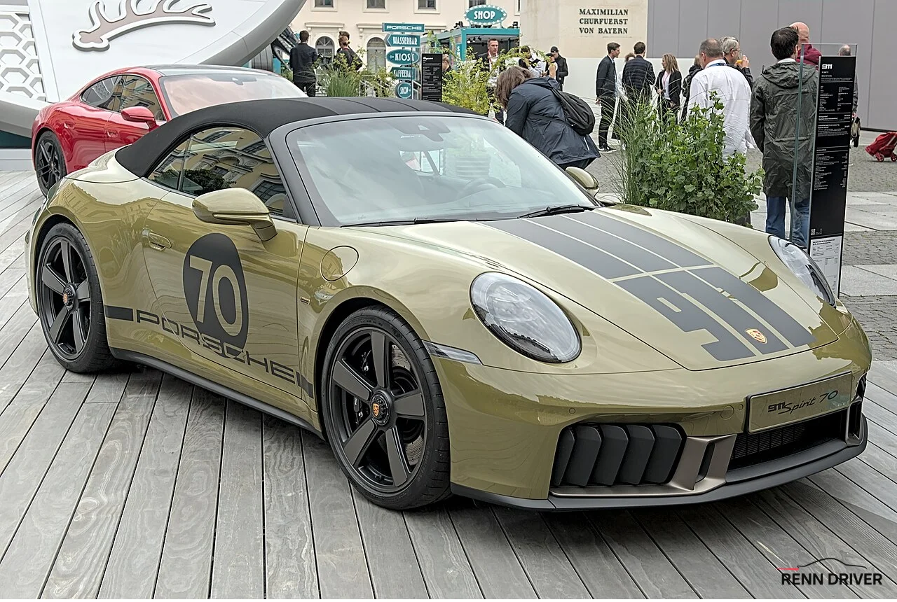 Porsche 992.2 GTS Spirit 70 rear view at IAA 2025