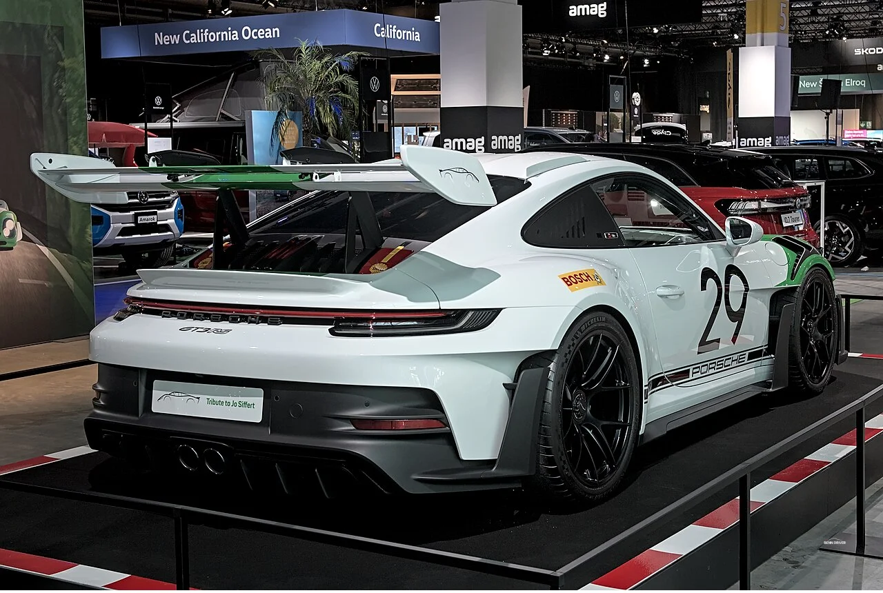 Porsche 992 GT3 RS Tribute to Jo Siffert livery at Auto Zurich