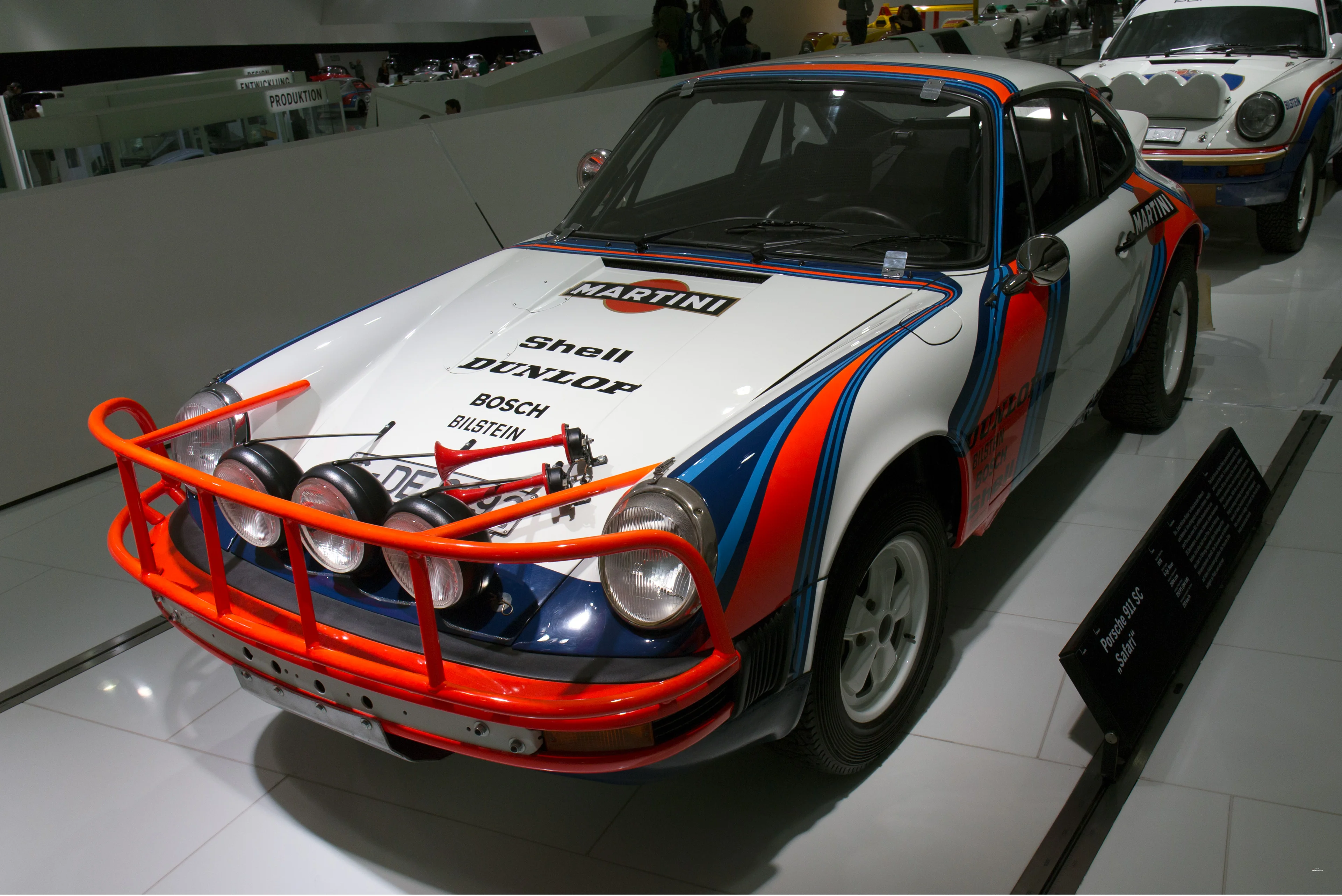 1978 Porsche 911 SC Safari in Martini livery at the Porsche Museum