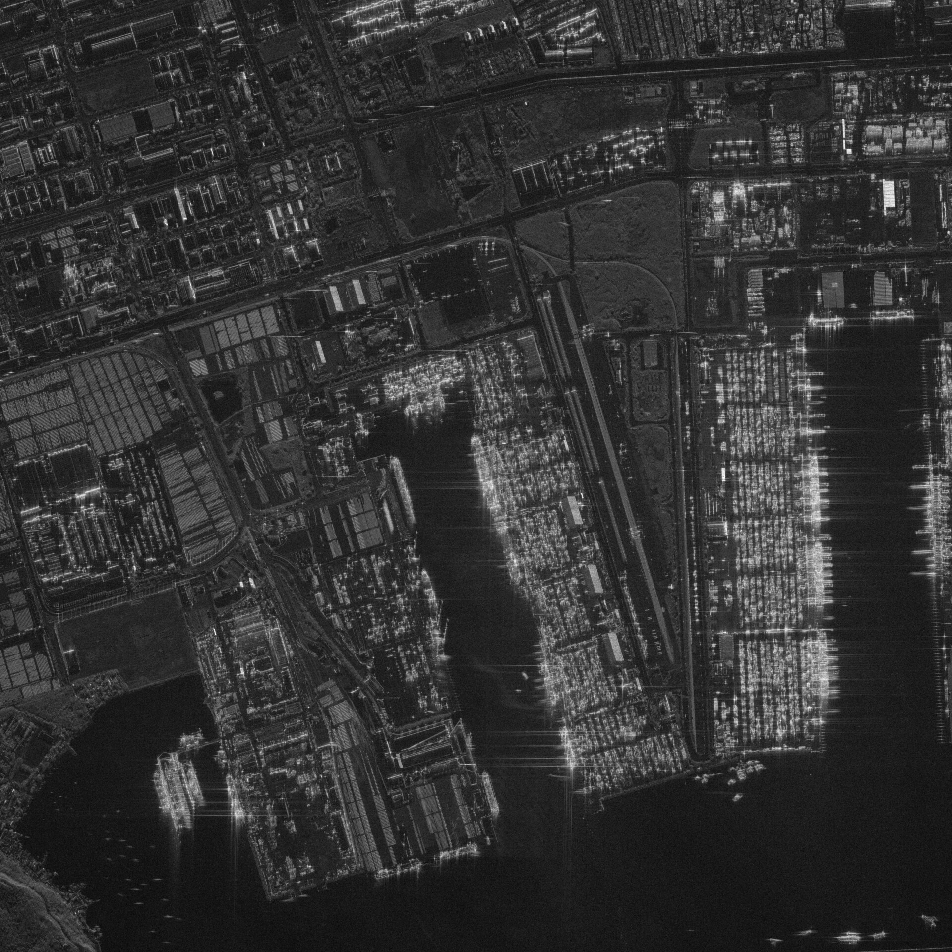 Laem Chabang port area from above