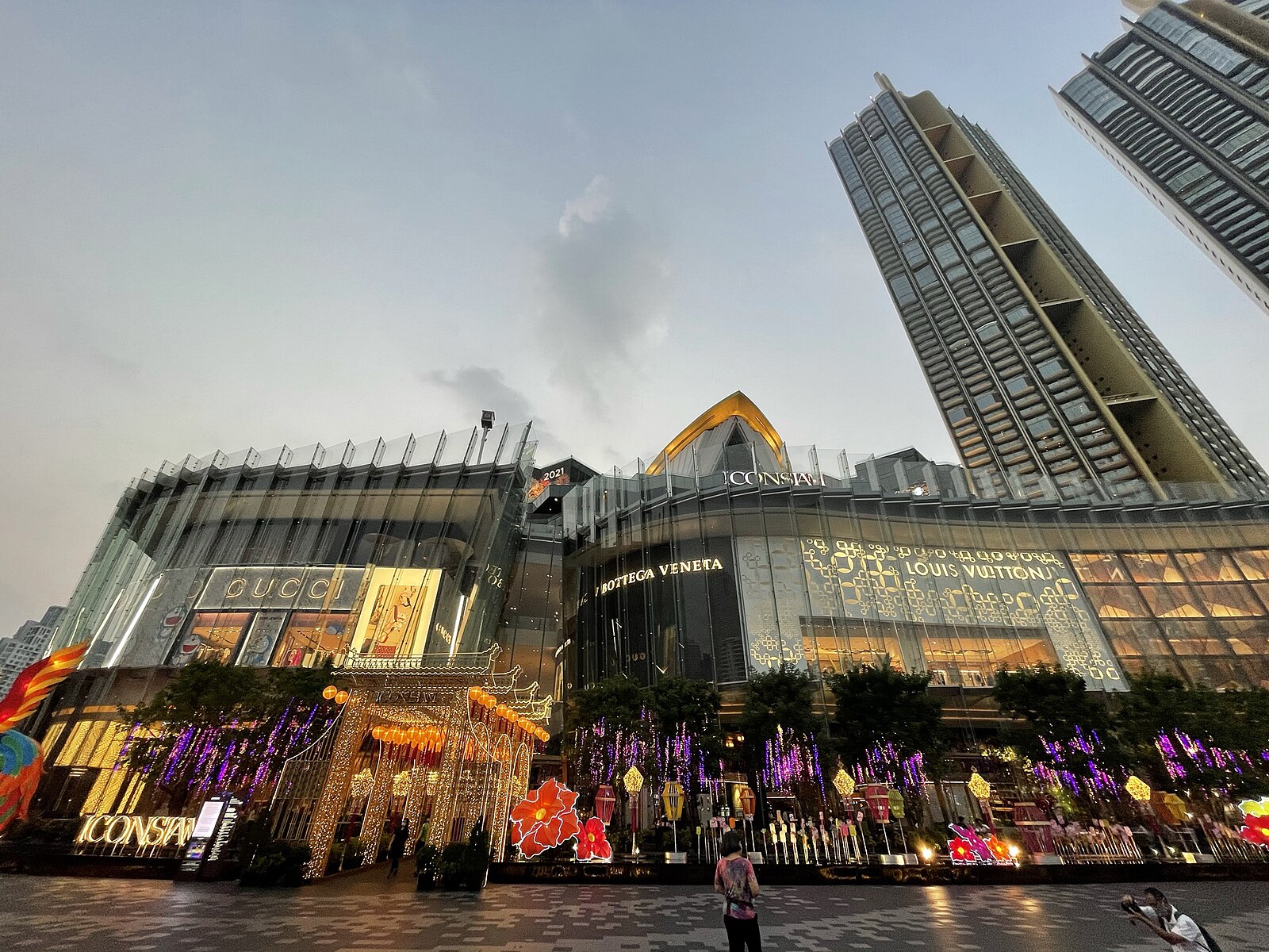 Chinese New Year decorations at ICONSIAM