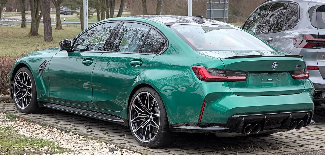 Green BMW M3 Competition G80 sedan