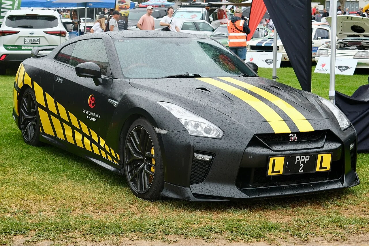 Silver Nissan GT-R R35 at Adelaide Motorsport Festival