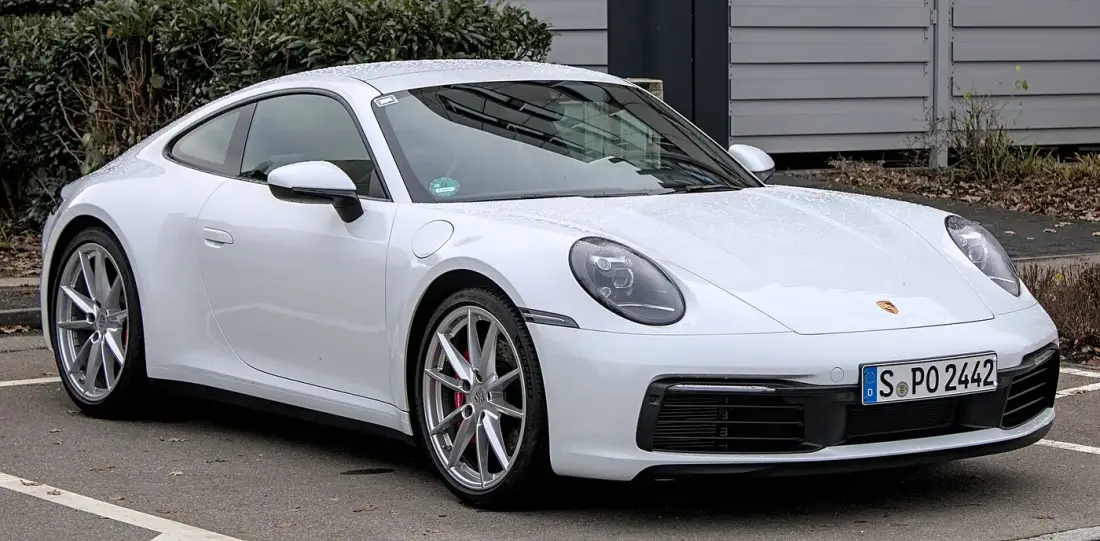 White Porsche 911 representing the Porsche VIN decoder