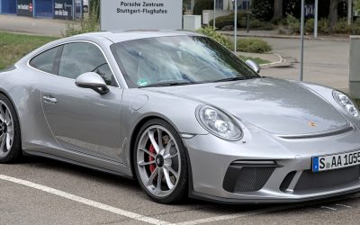Silver Porsche 991 in a parking lot