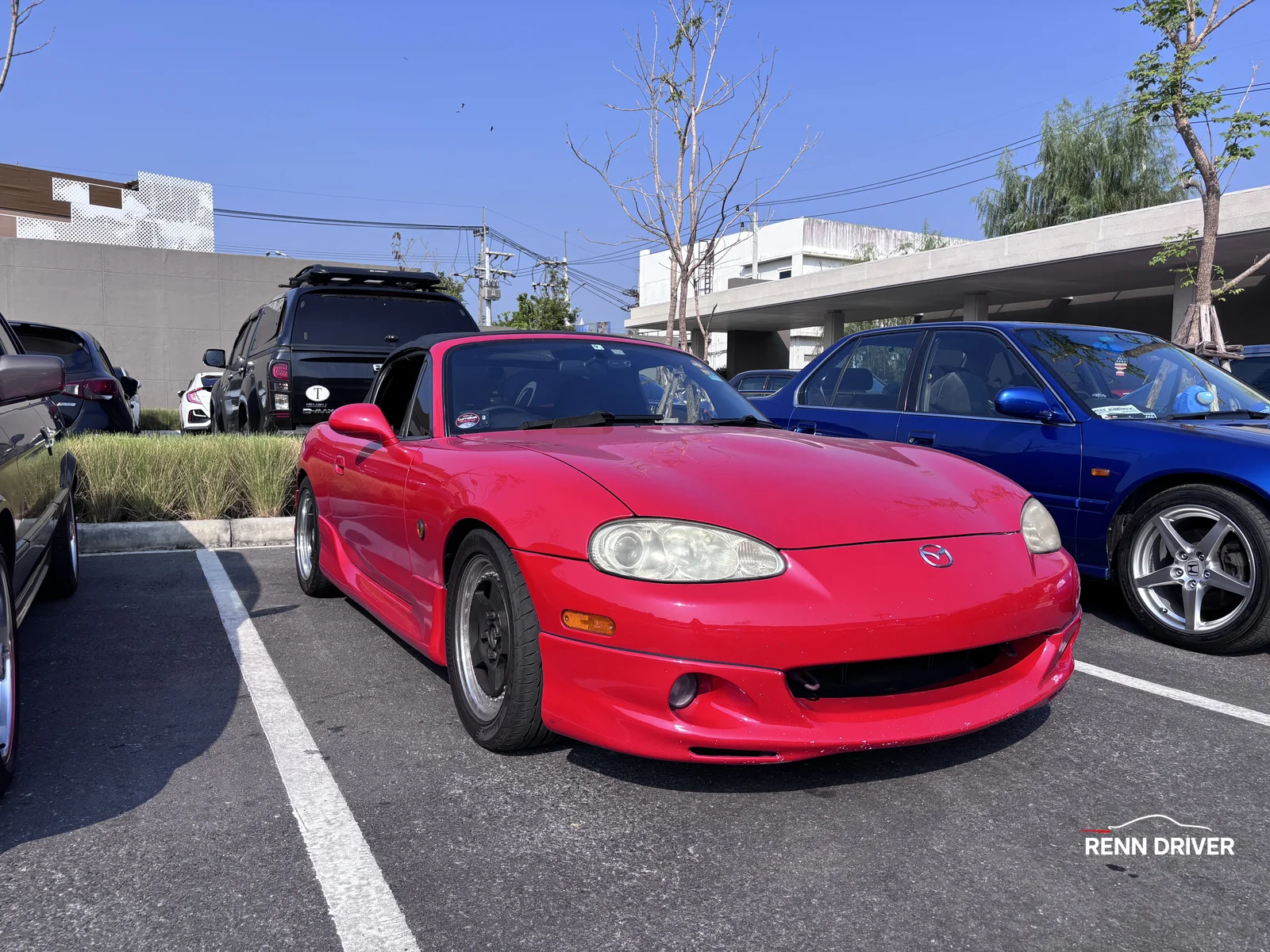 Red Mazda MX-5 Miata NB