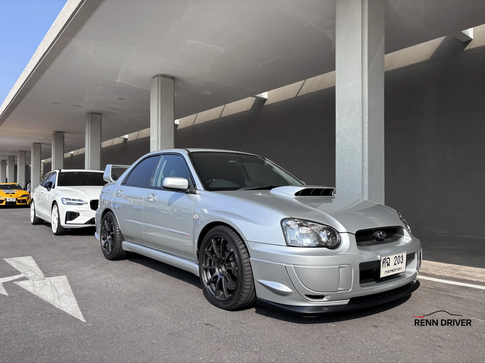 Silver Subaru Impreza WRX STI
